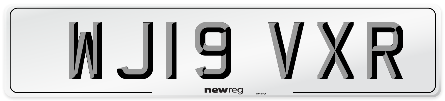 WJ19 VXR Number Plate from New Reg